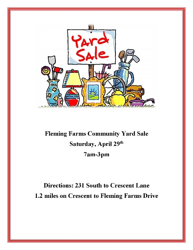Fleming Farms Community Yard Sale